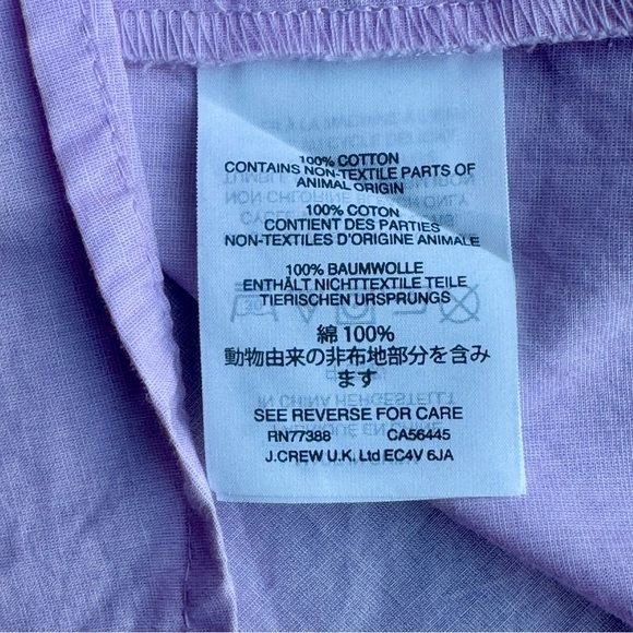 J. Crew Orchid Pink Button Back Bell Sleeve Top – Size 0 - Picture 7 of 12